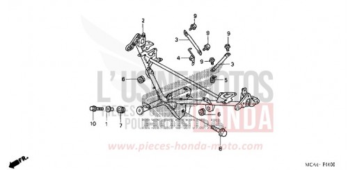 SOUTIEN DE CAPOT (GL1800A1/A2/A3/A4/A5) GL1800A3 de 2003